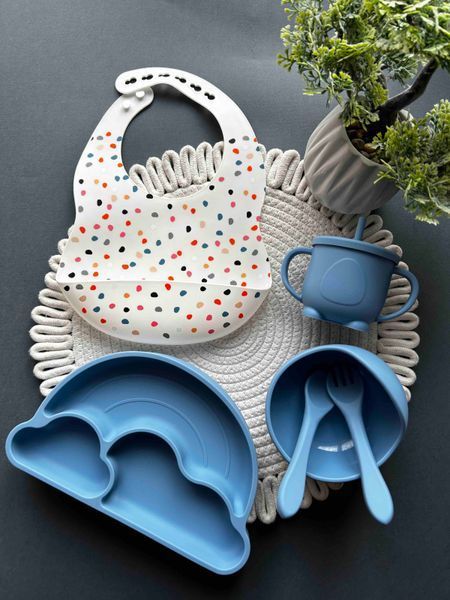 Набір Веселка Великий(НАГРУДНИК У ПОДАРУНОК) Powder Blue 639856294869 фото Набір Веселка Великий(НАГРУДНИК У ПОДАРУНОК) Powder Blue 639856294869 фото