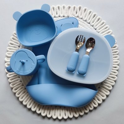 Набір посуду Великий 2 для прикорму (кришка у подарунок ) Powder Blue 586295898264 фото