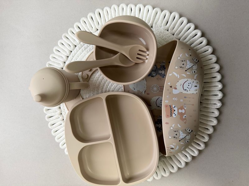 НАБІР ПОСУДУ ДЛЯ ПРИКОРМУ Beige Dark 95864097404 фото НАБІР ПОСУДУ ДЛЯ ПРИКОРМУ Beige Dark 95864097404 фото